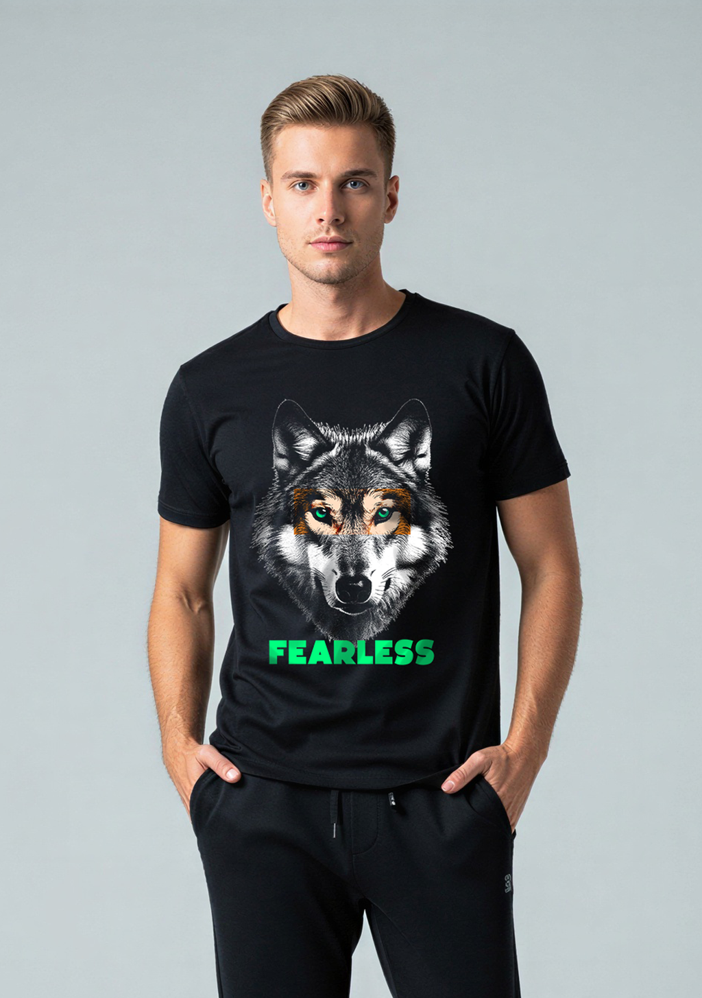 Fearless Wolf Graphic Tee