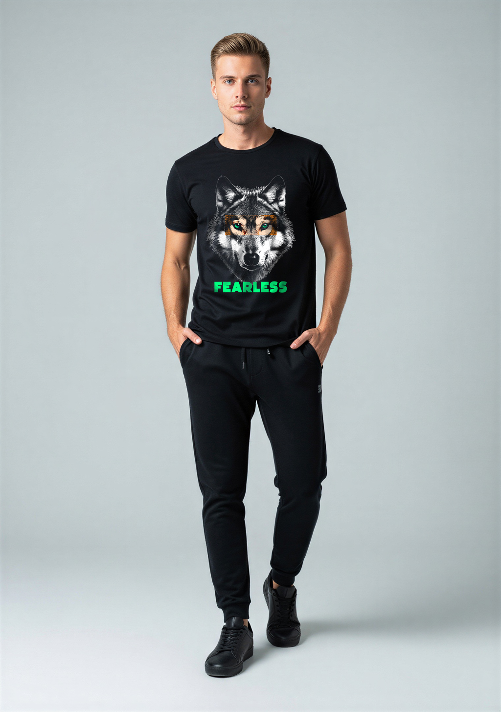 Fearless Wolf Graphic Tee