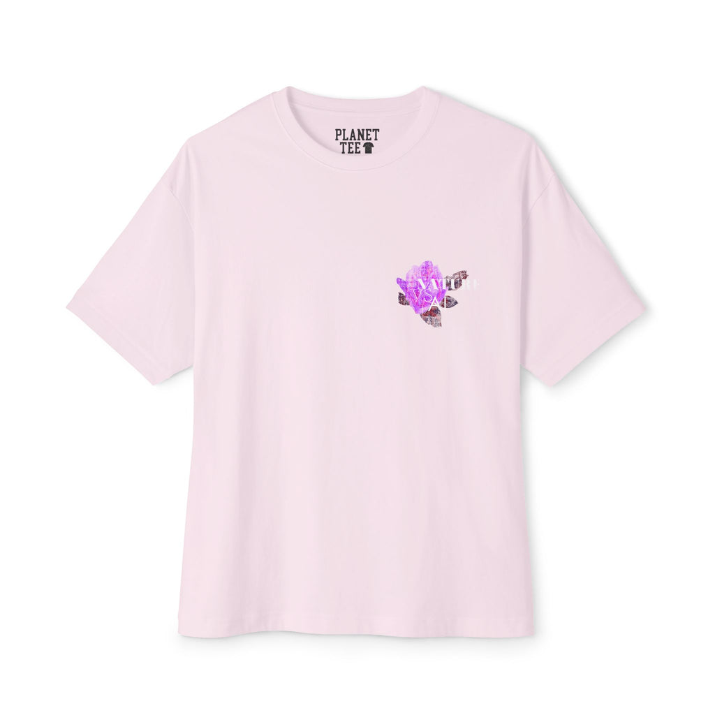 Botanical Floral Tee – Oversized Cotton Shirt for All