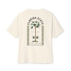 Florida Palm Tree Oversized Tee - Unisex Beach Graphic Shirt