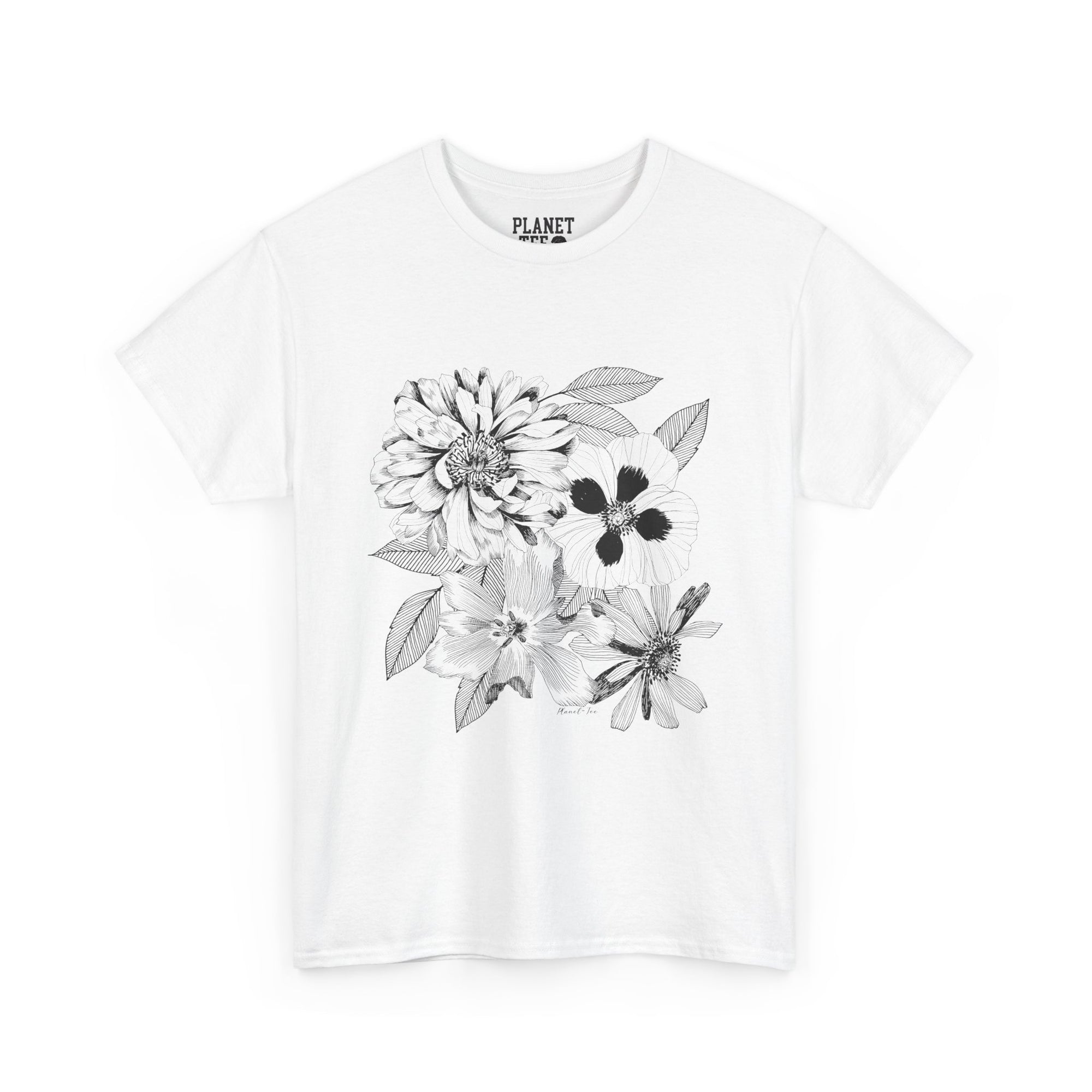 Edit II - Drawn Floral Graphic Tee