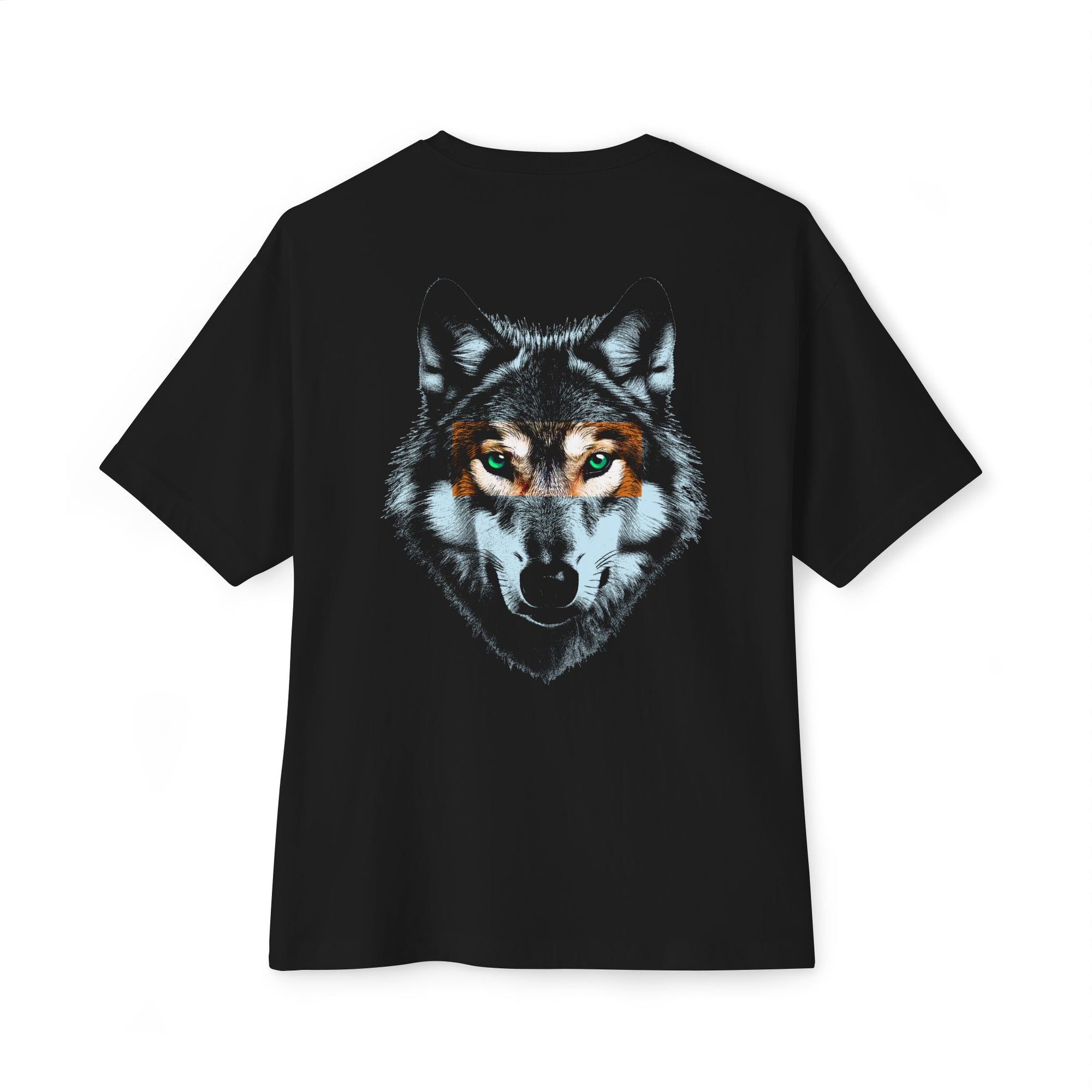 Fearless Wolf Graphic Tee, Unisex Oversized T-Shirt, Gift for Nature Lovers
