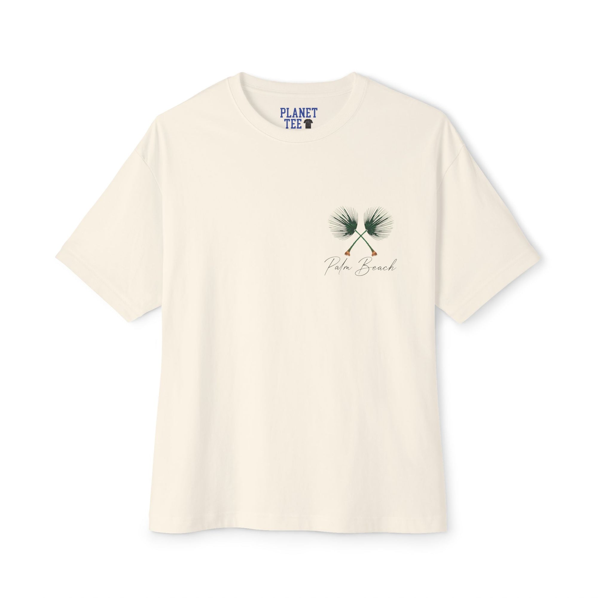 Florida Palm Tree Oversized Tee - Unisex Beach Graphic Shirt