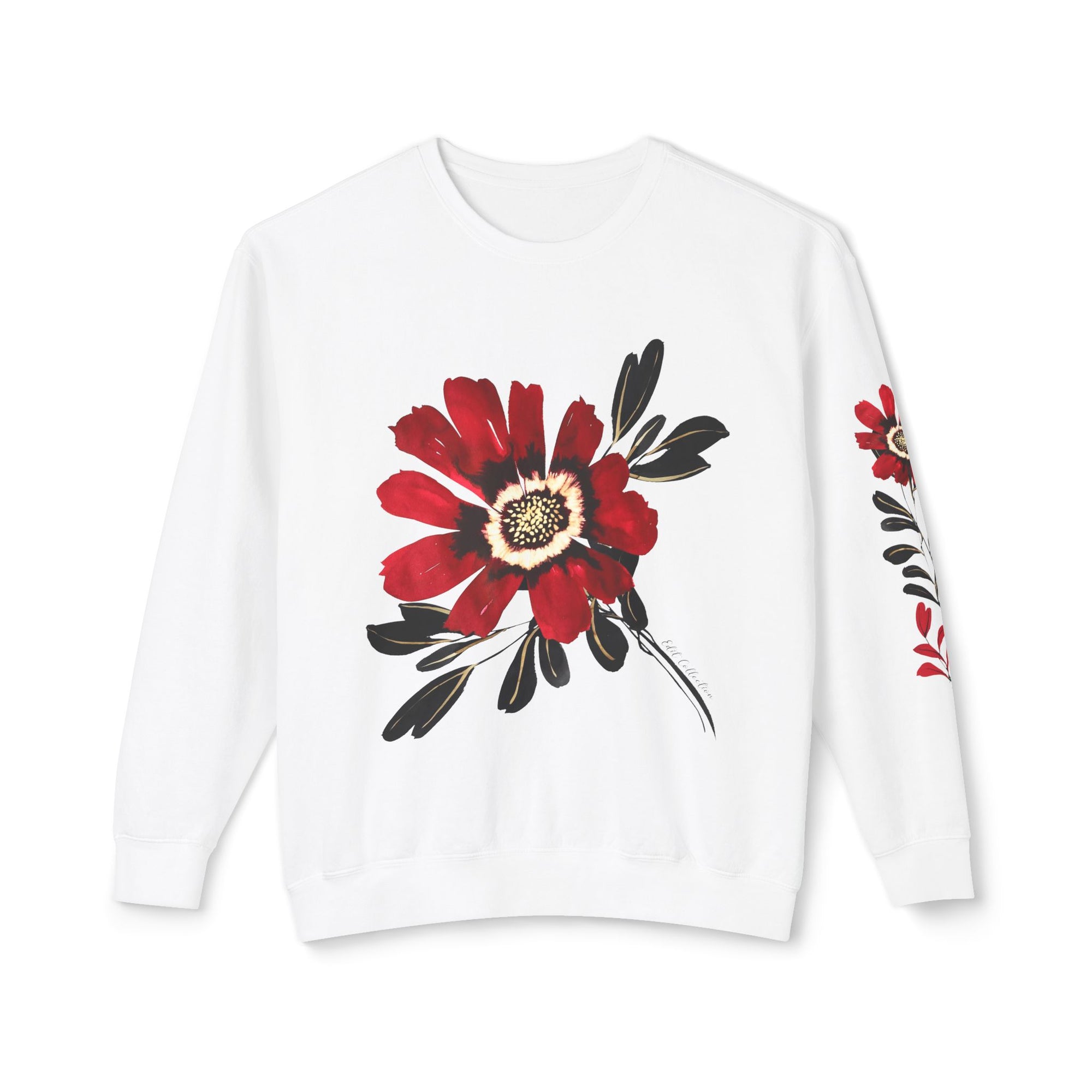 EDIT COLLECTION - Large Placement Floral Sweatshirt