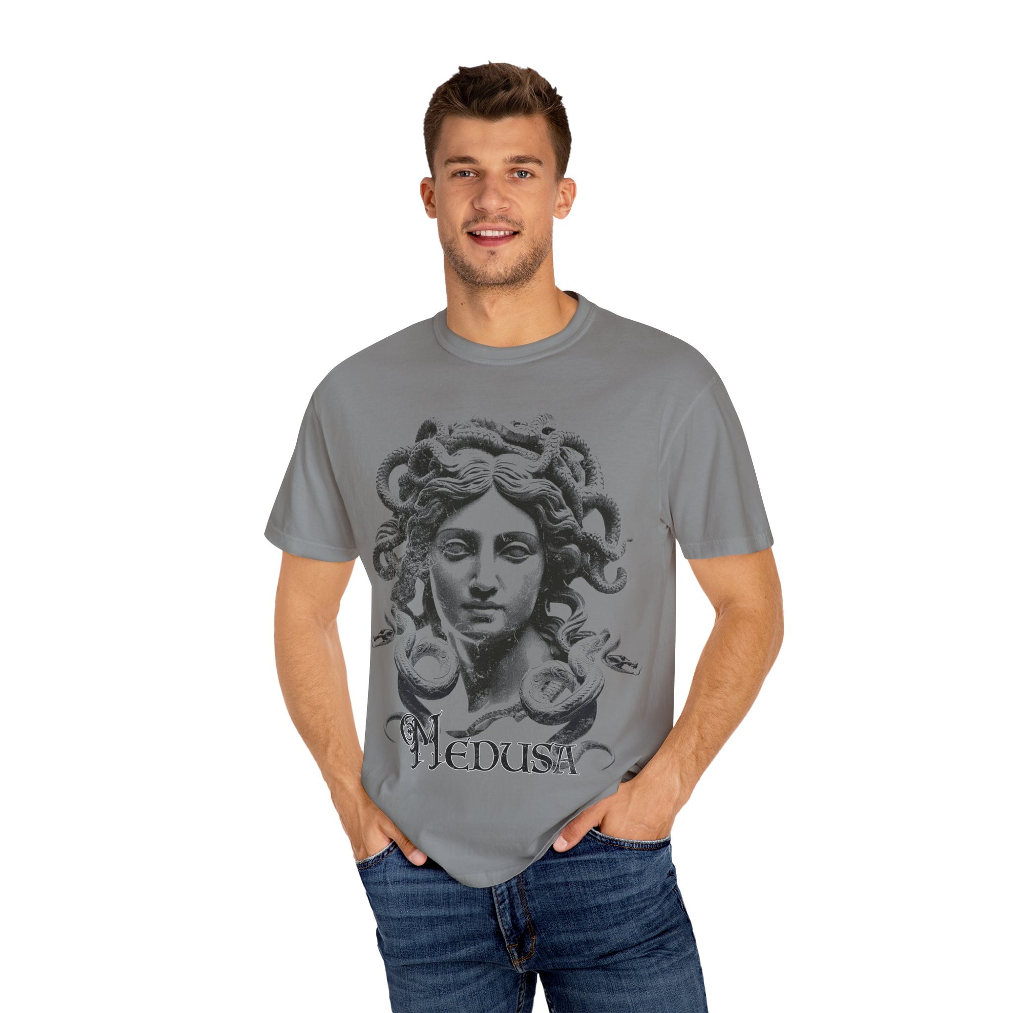 Medusa Graphic Tee - Gothic Unisex Mythology Shirt