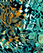 Teal Jaguar Print Men's Tee