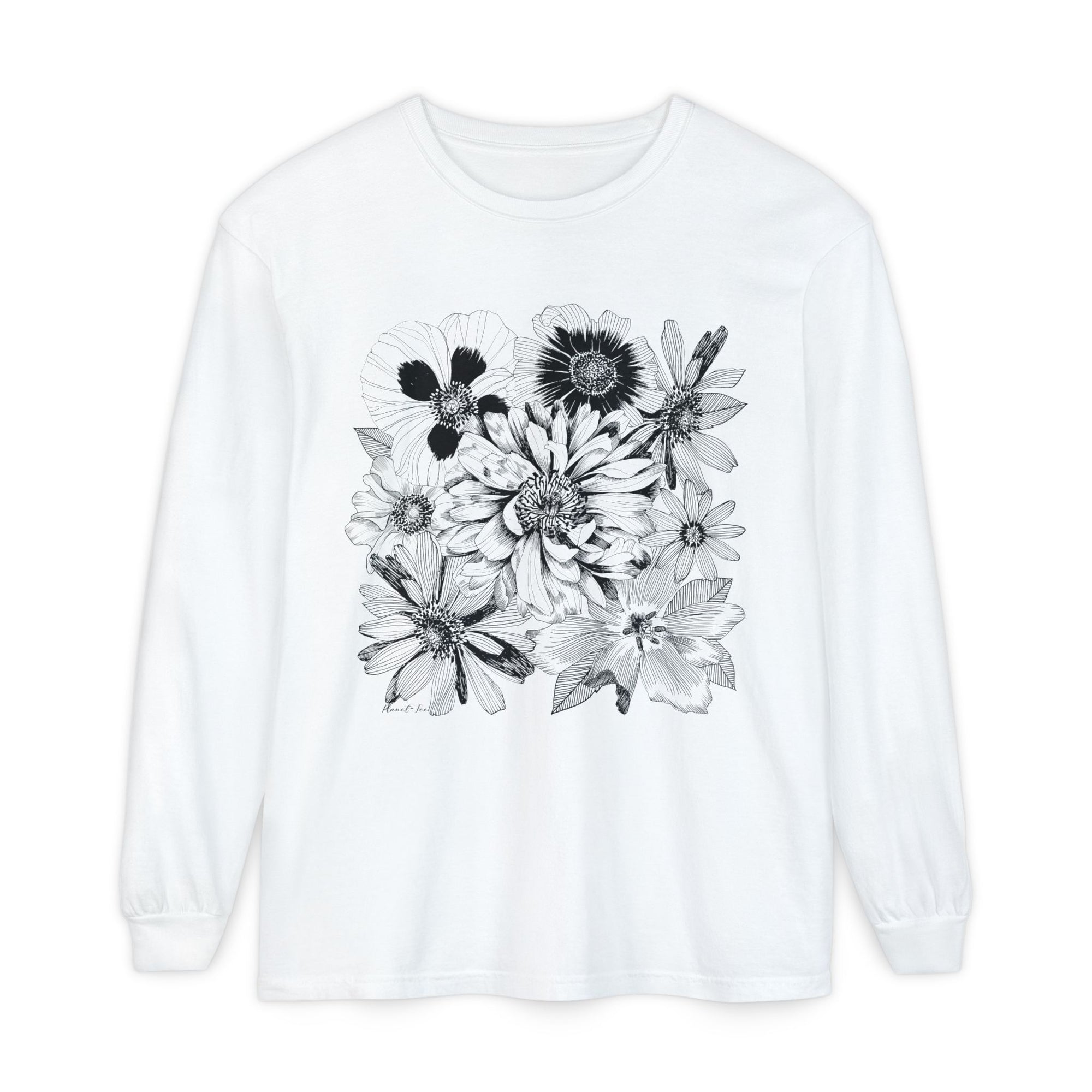 Edit II - Graphic Placement floral Long Sleeve Tee