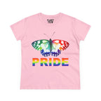 Colorful Pride Butterfly Tee - Women's Cotton T-Shirt - LGBTQ Fashion