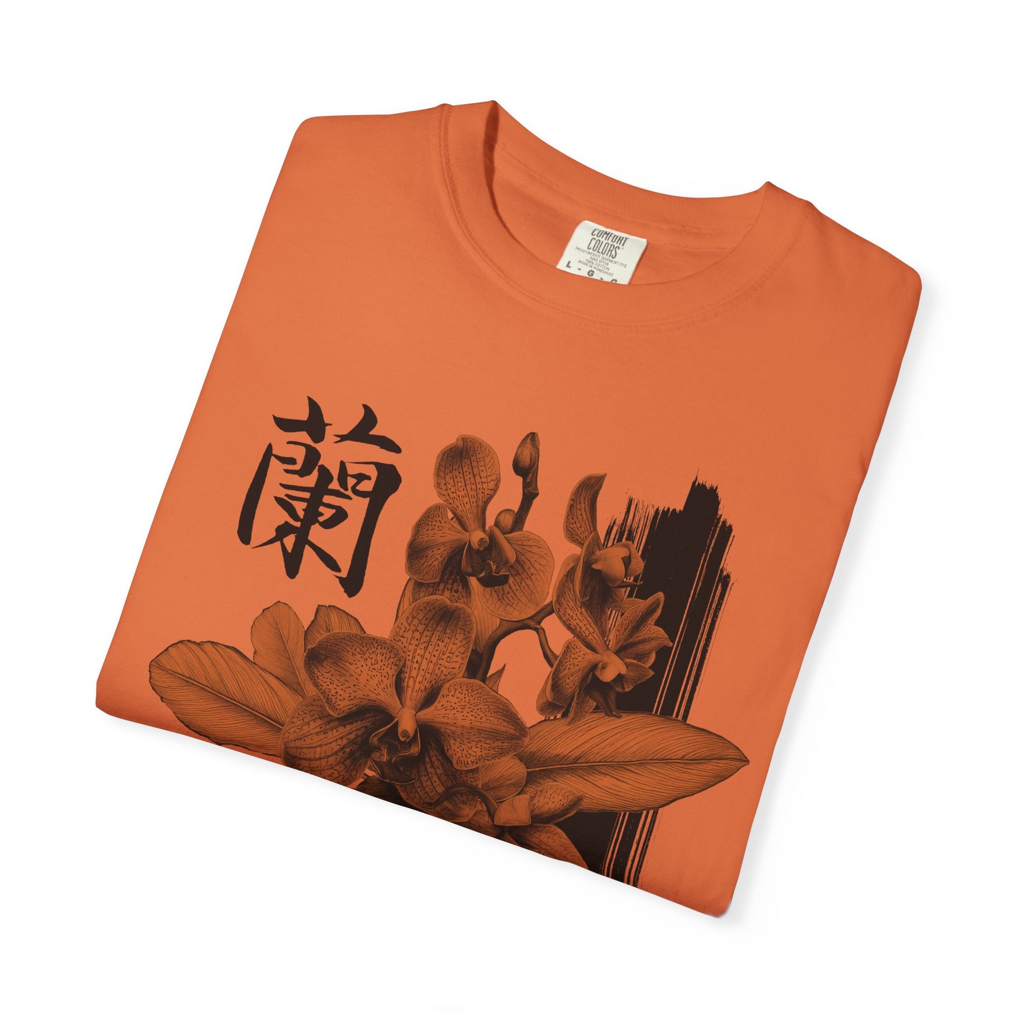 Japanese Orchid Orange tee
