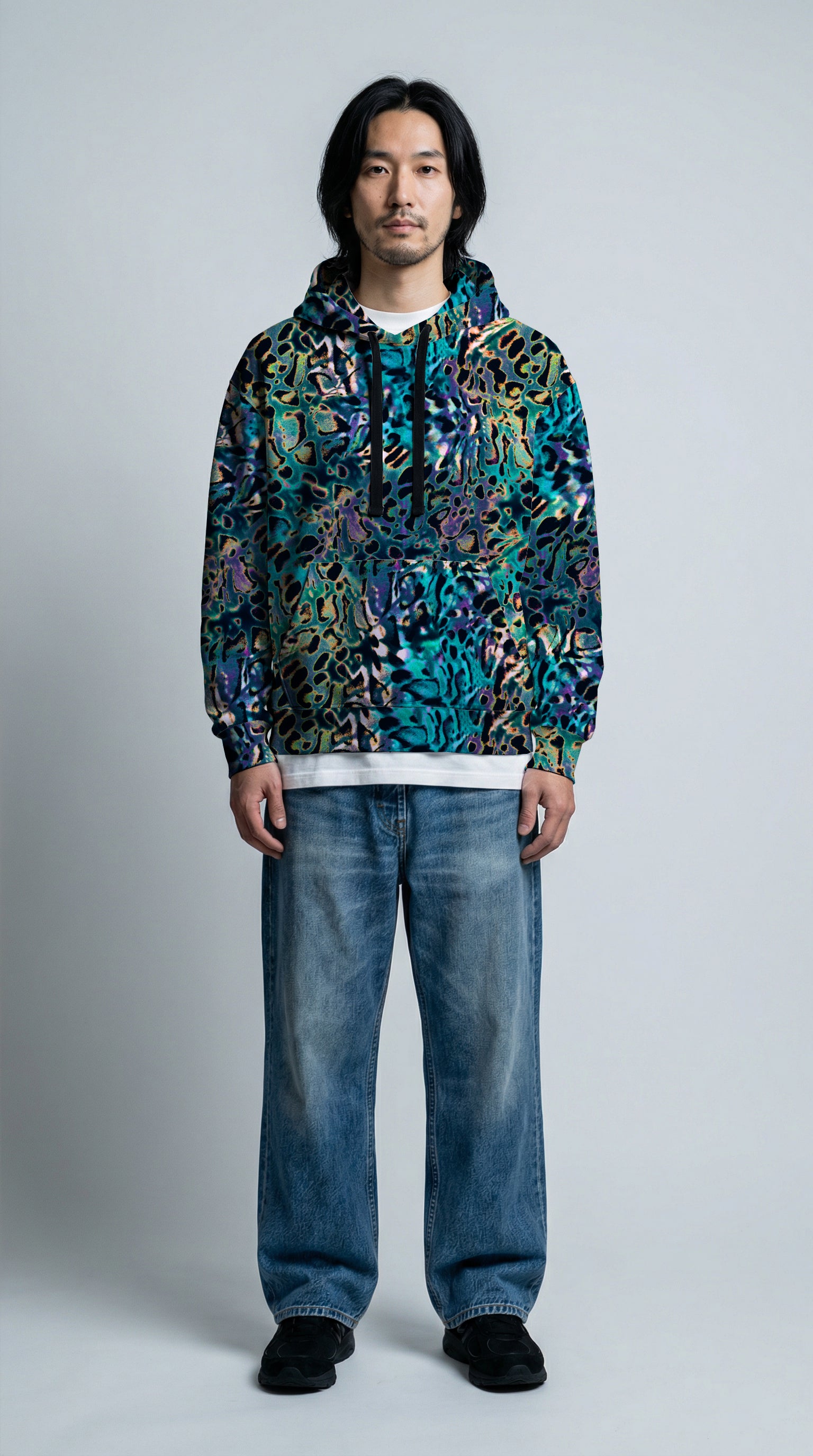 Jaguar Print Unisex Hoodie Without Logo