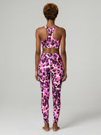 Brushstroke Animal Longline Sports Bra