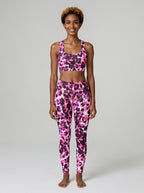 Brushstroke Animal Longline Sports Bra