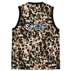 Abstract Leopard Print Basketball Jersey