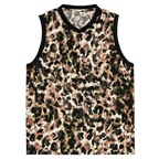Abstract Leopard Print Basketball Jersey