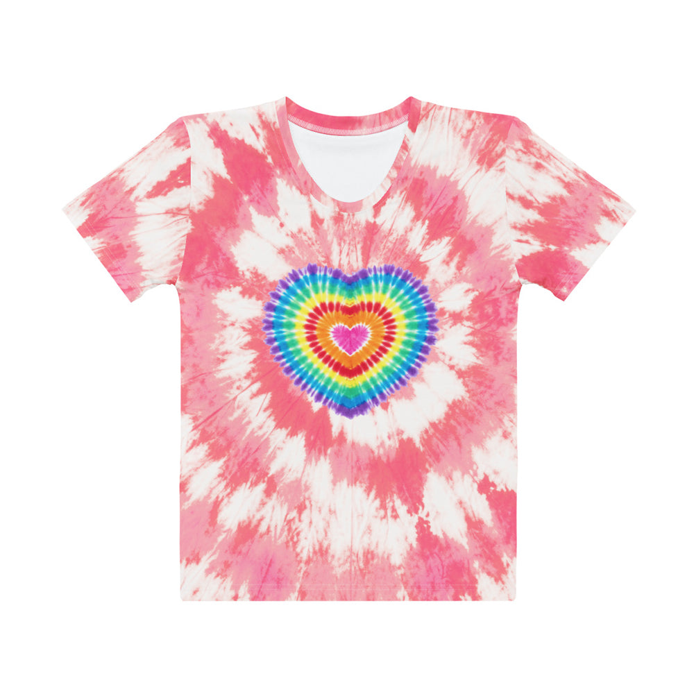 Women’s Tie Dye Heart Tee