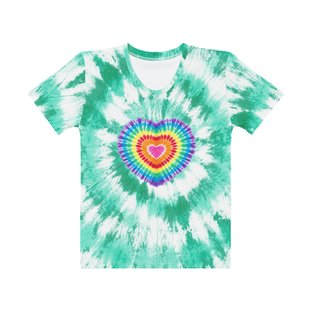 Women’s Tie Dye Heart Tee