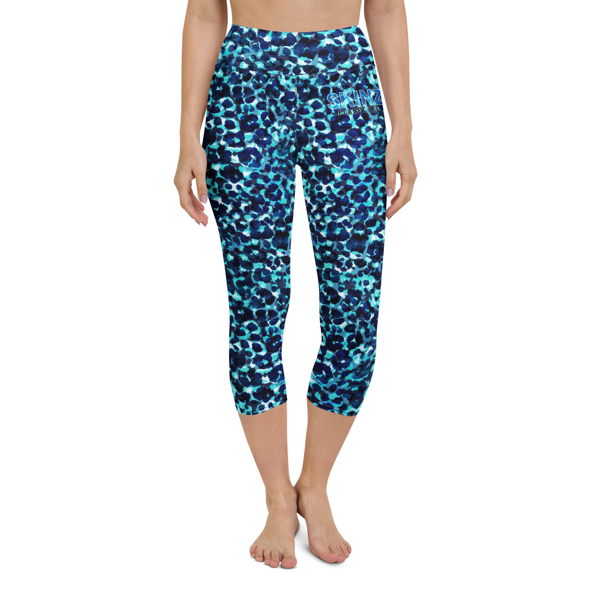 Waterbrush Leopard Yoga Capri Leggings