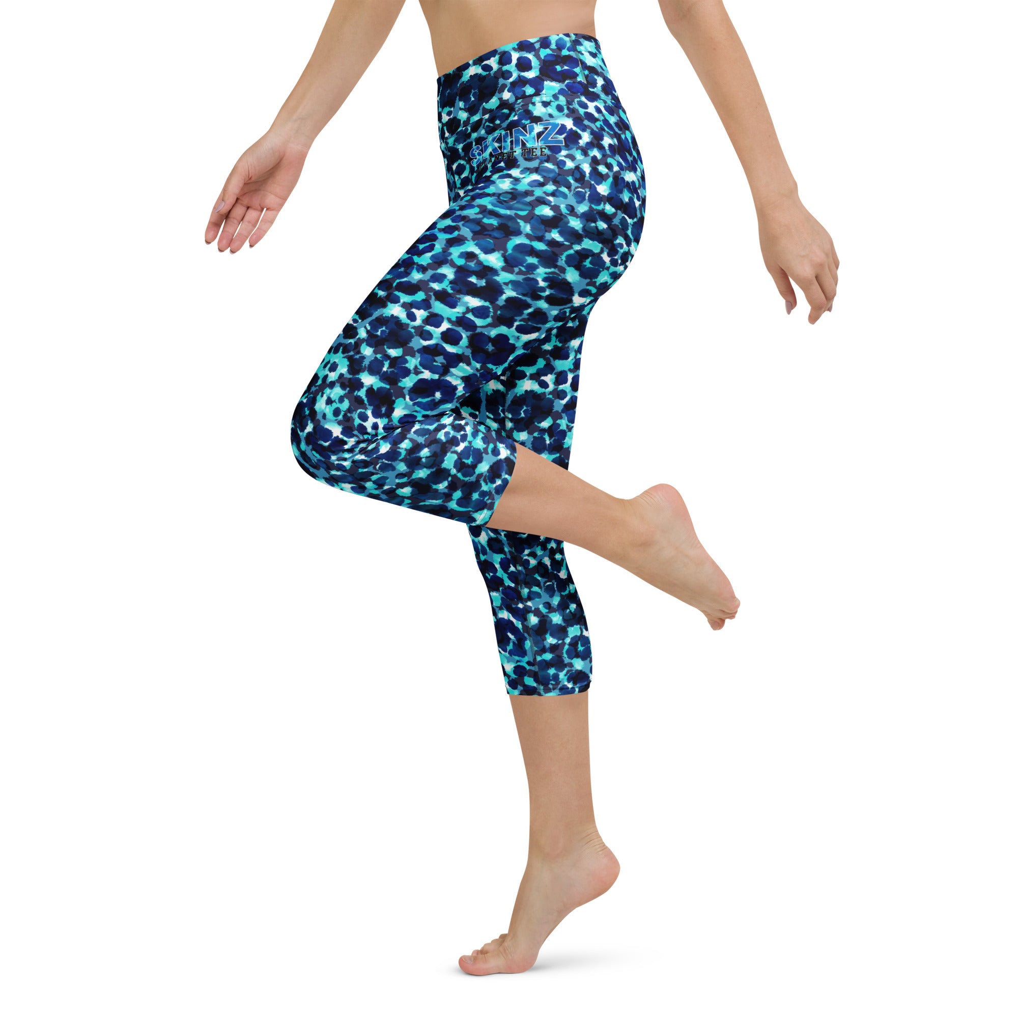 Waterbrush Leopard Yoga Capri Leggings