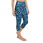 Waterbrush Leopard Yoga Capri Leggings
