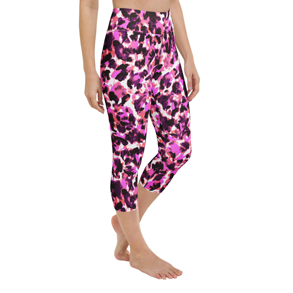 Brushstroke Animal Yoga Capri Leggings