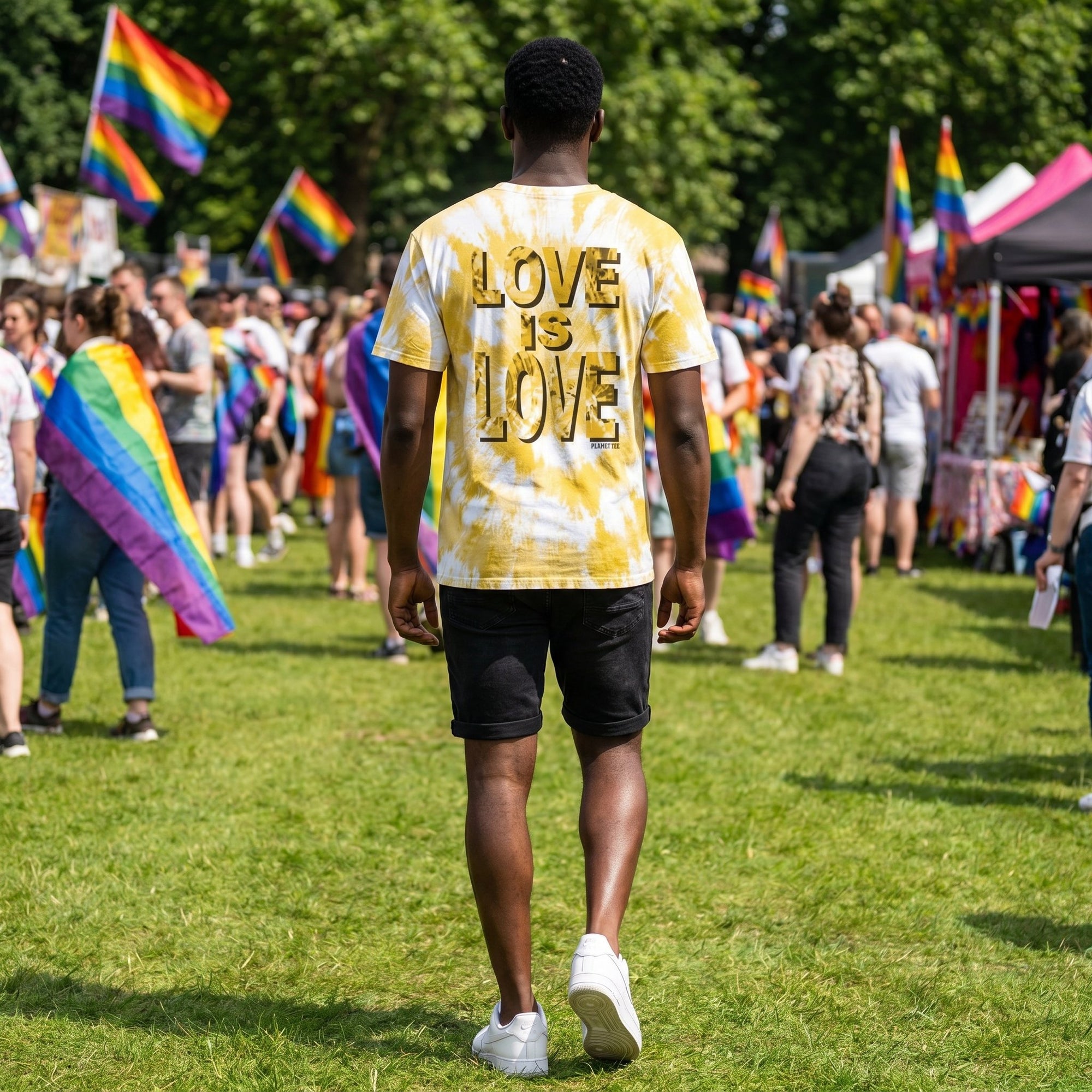 Men’s Tie Dye Heart Tee