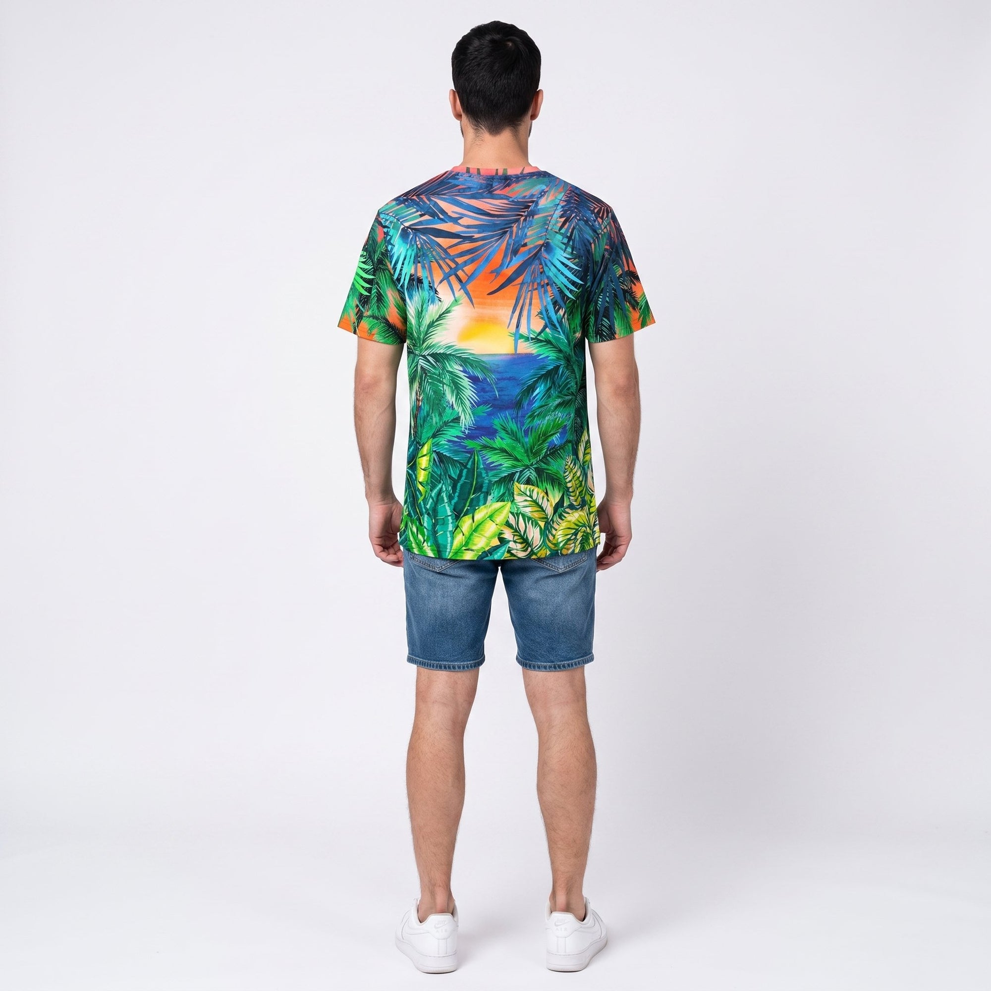 Tropical Jungle Sunrise Men's Tee