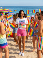 Rainbow Paradise Palm Tee