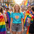 Women’s Tie Dye Heart Tee