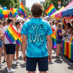 Men’s Tie Dye Heart Tee