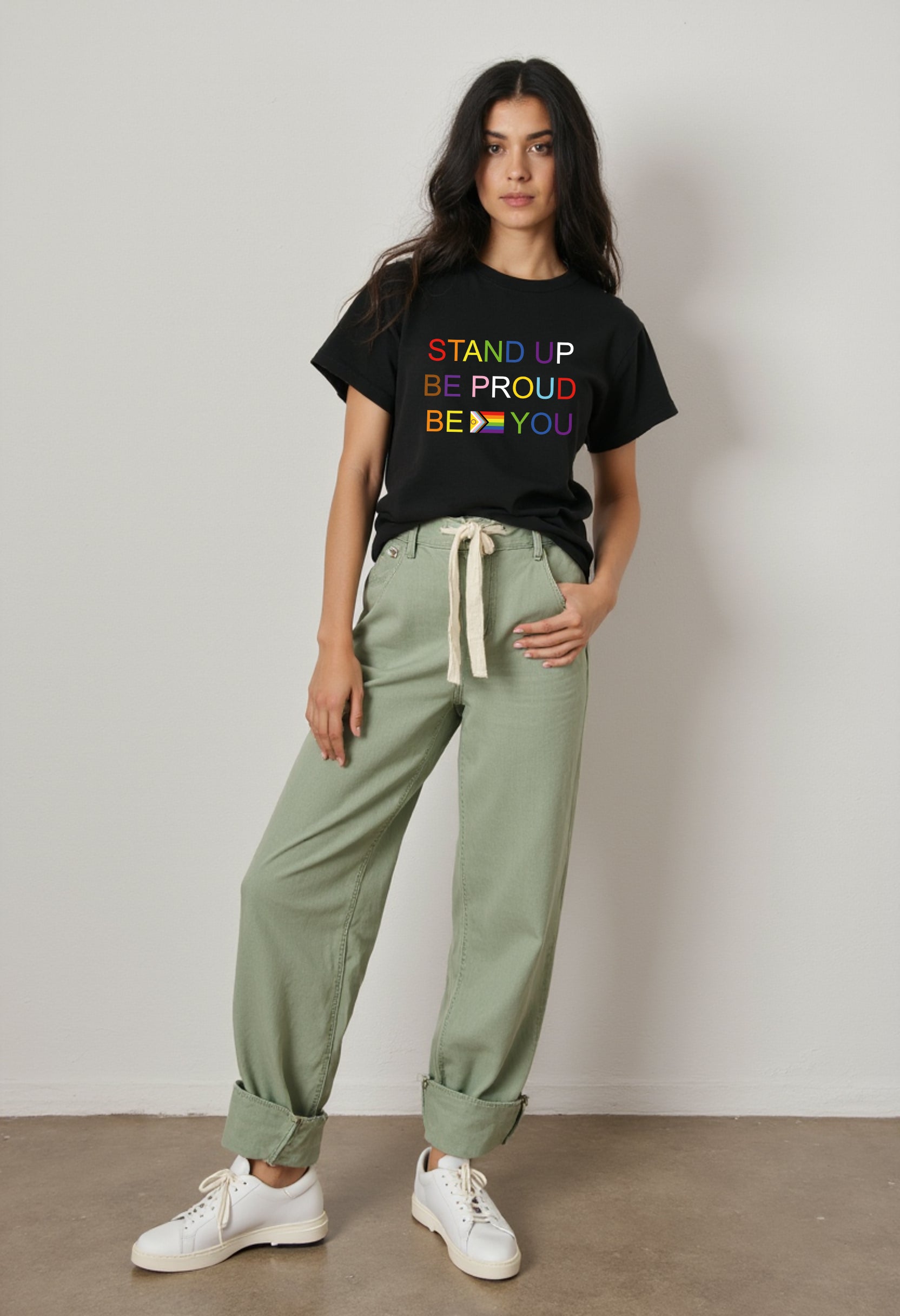 Stand Up Be Proud Black Tee